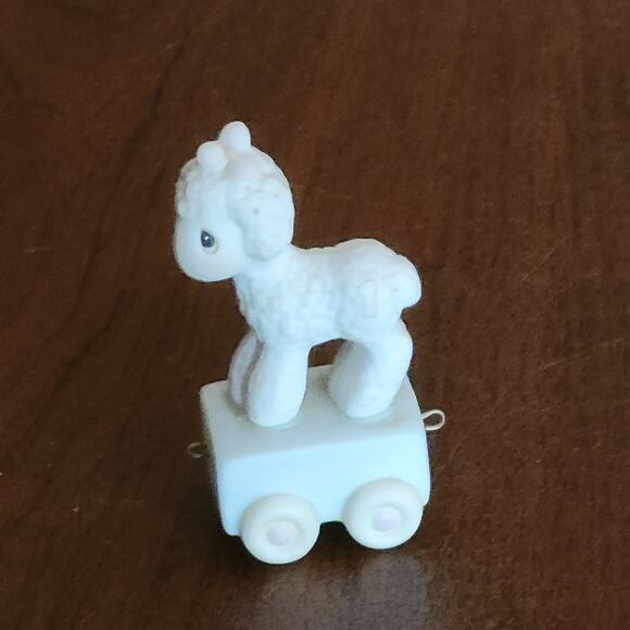 Vtg 1985 Precious Moments Happy Birthday Little Lamb 1st Birthday Train 15946 - Picture 11 of 11